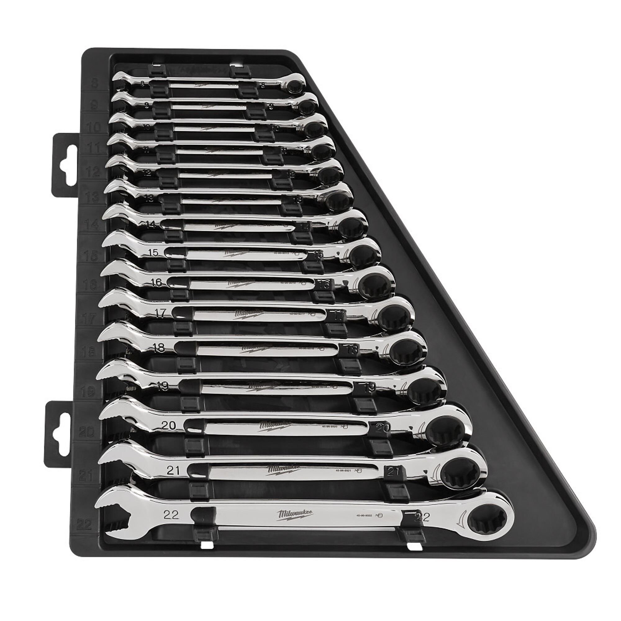 Milwaukee Ratcheting Combination Wrench Set, 15-Pc., Metric, Model# 48-22-9516